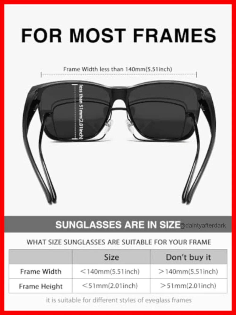 Oversized Fit Over Glasses Sunglasses Polarized UV Protection for Driving